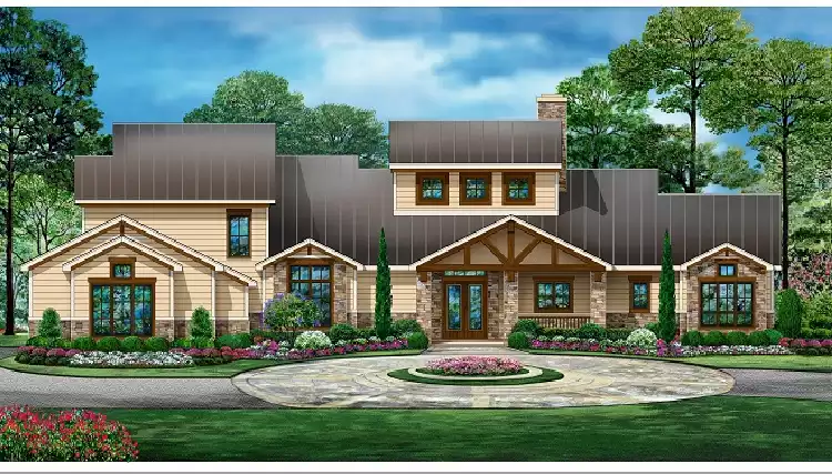 image of lake house plan 6465